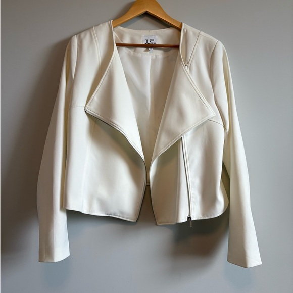 Jules & Leopold Ivory Asymmetric Jacket | Size XL - Picture 4 of 10